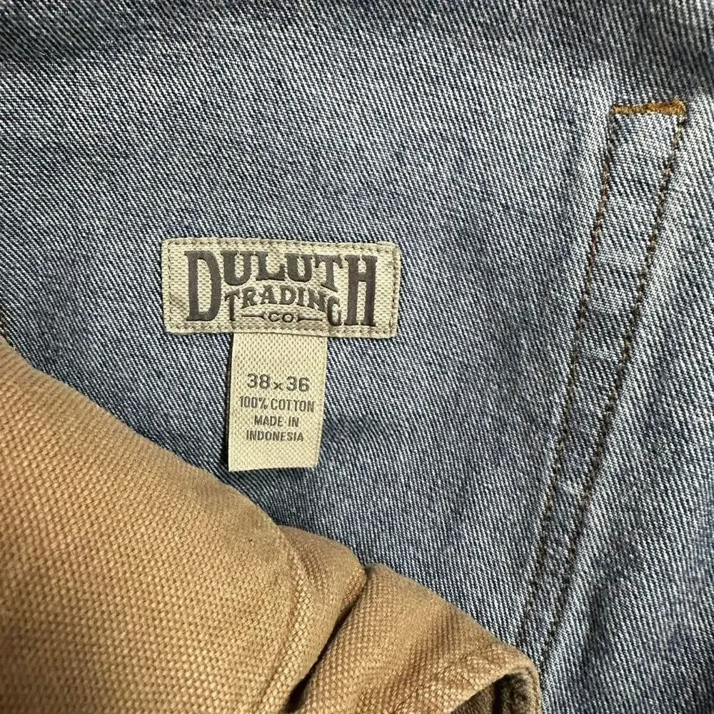 Duluth Trading Co. Men’s Ballroom Relaxed Fit Jeans Rigid Cotton Work Jean 38x36